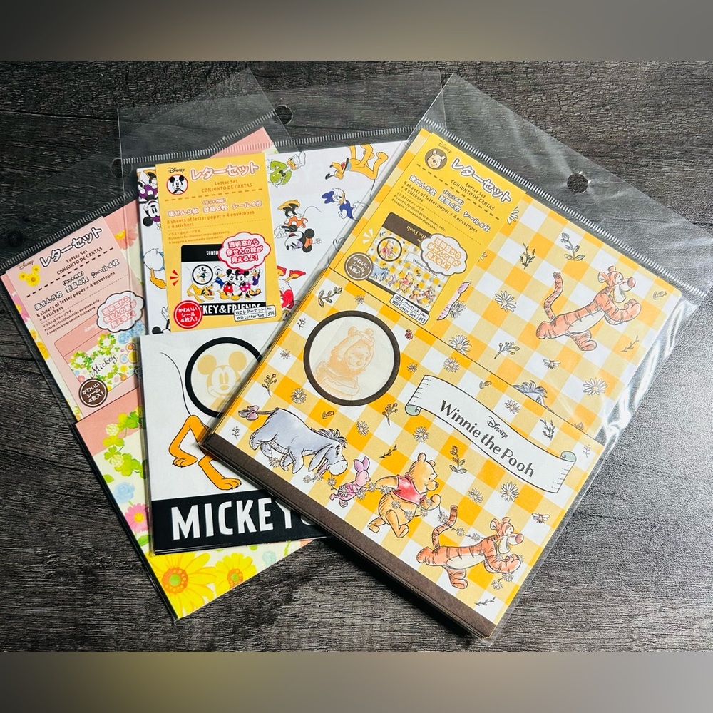 Disney Character Stationery Sets
